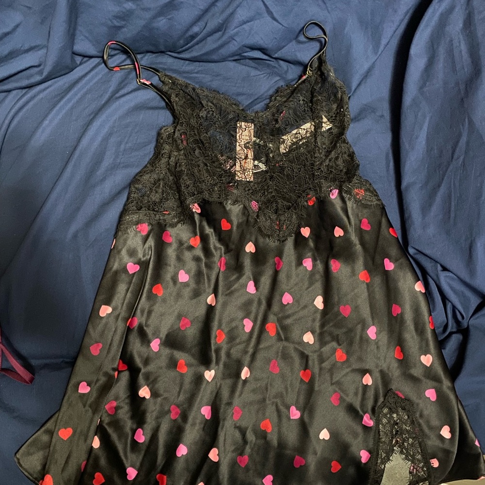 Victoria secret heart slip dress lingerie